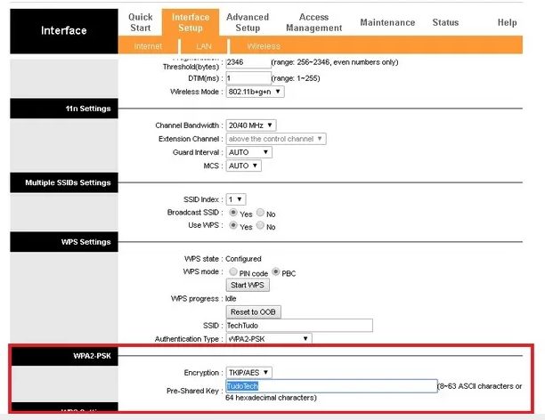192.168.1.1 - Login e Configuração do Roteador Wi-Fi Interface de configuração de um roteador
