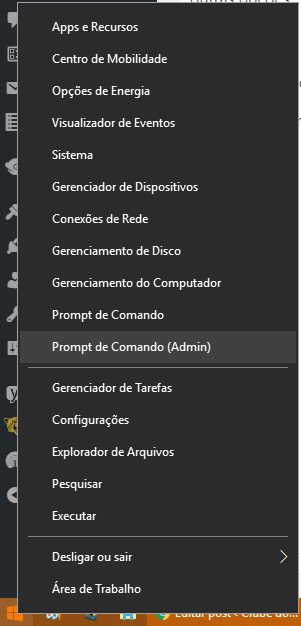 192.168.1.1 - Login e Configuração do Roteador Wi-Fi Opção prompt de Comando do menu iniciar do sistema operacional Windows
