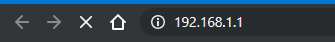 192.168.1.1 - Login e Configuração do Roteador Wi-Fi Barra de endereço do navegador de internet com o endereço 192.168.1.1 digitado