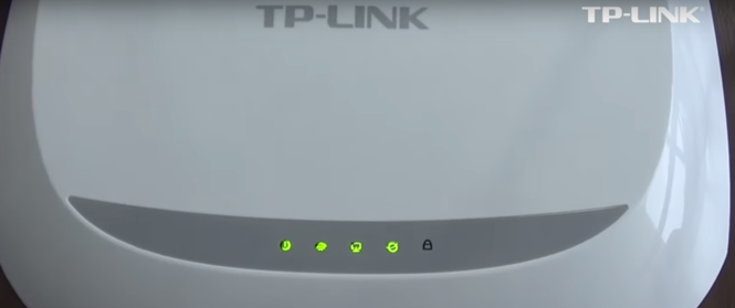 192.168.1.1 - Login e Configuração do Roteador Wi-Fi Leds de luzes verdes acesos do roteador TP-Link