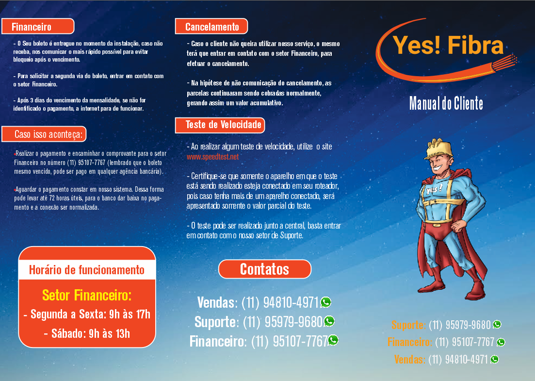 Yes Fibra - Internet