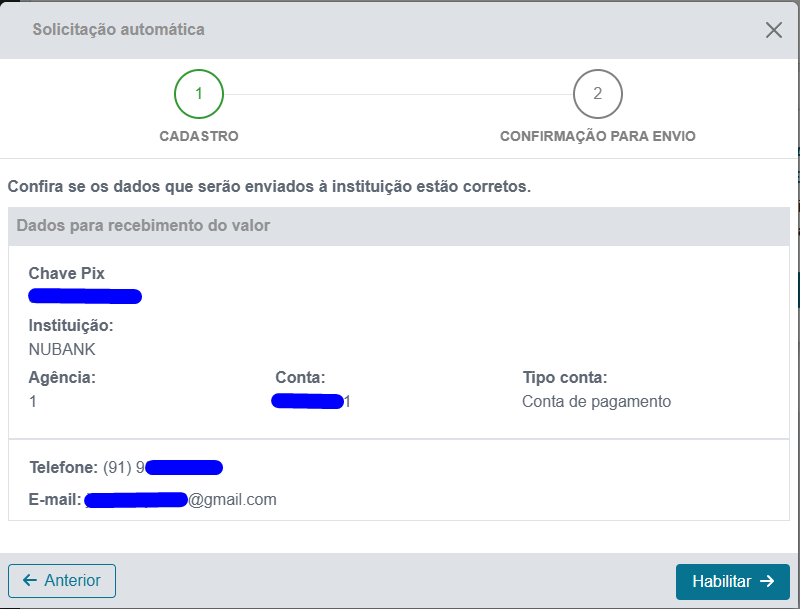 valores a receber bcb